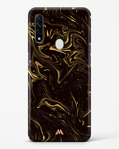 Black Gold Marble Hard Case Phone Cover (Oppo)