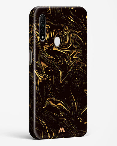 Black Gold Marble Hard Case Phone Cover (Oppo)