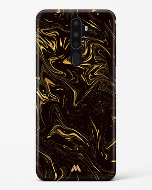 Black Gold Marble Hard Case Phone Cover (Oppo)