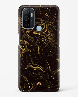 Black Gold Marble Hard Case Phone Cover (Oppo)
