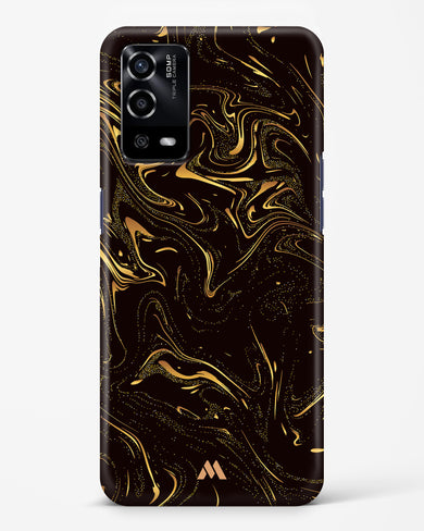 Black Gold Marble Hard Case Phone Cover (Oppo)