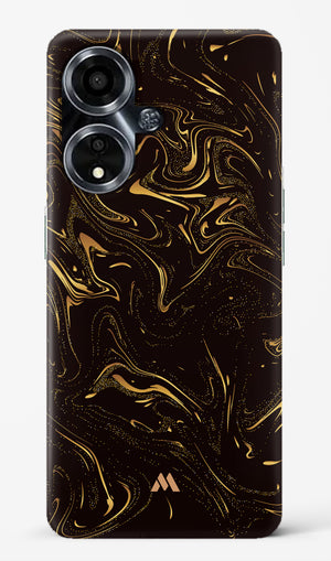 Black Gold Marble Hard Case Phone Cover (Oppo)