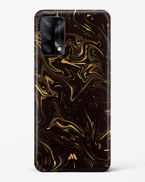 Black Gold Marble Hard Case Phone Cover (Oppo)