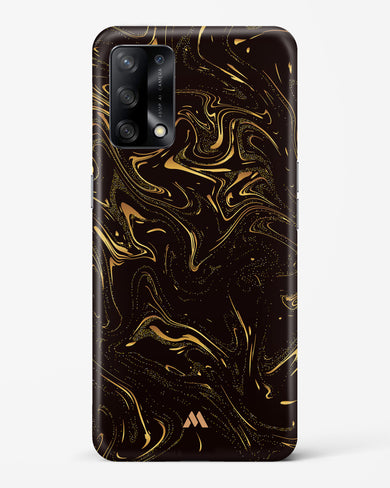 Black Gold Marble Hard Case Phone Cover-(Oppo)