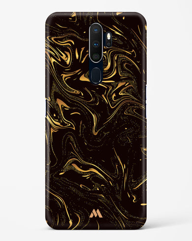 Black Gold Marble Hard Case Phone Cover-(Oppo)