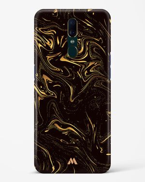 Black Gold Marble Hard Case Phone Cover (Oppo)