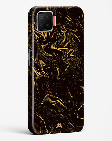 Black Gold Marble Hard Case Phone Cover-(Oppo)