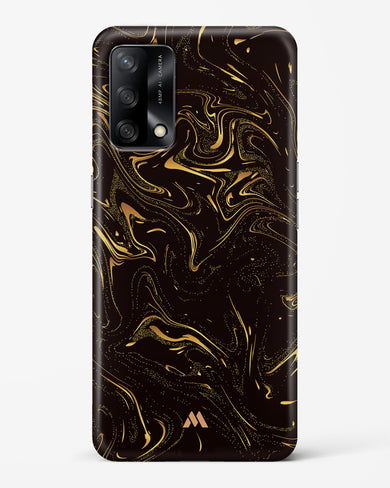 Black Gold Marble Hard Case Phone Cover-(Oppo)