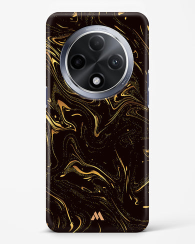 Black Gold Marble Hard Case Phone Cover (Oppo)