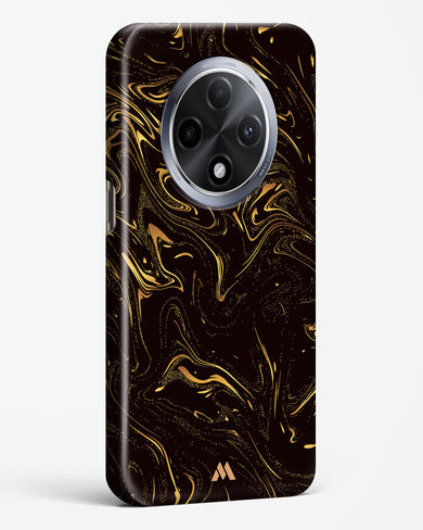 Black Gold Marble Hard Case Phone Cover (Oppo)