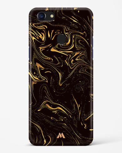 Black Gold Marble Hard Case Phone Cover-(Oppo)