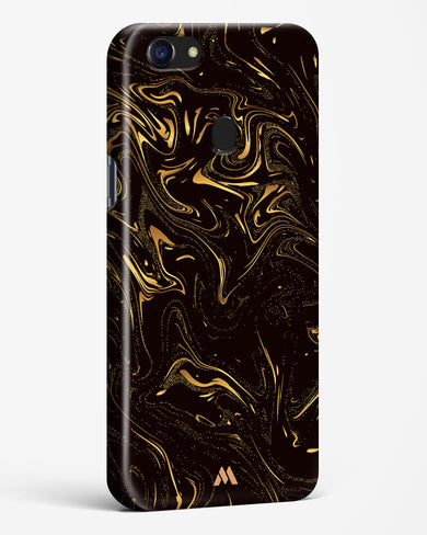 Black Gold Marble Hard Case Phone Cover-(Oppo)