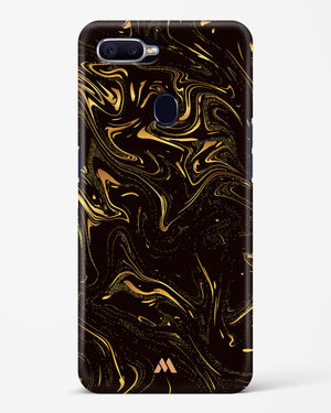 Black Gold Marble Hard Case Phone Cover-(Oppo)