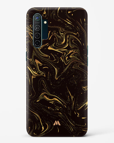 Black Gold Marble Hard Case Phone Cover-(Oppo)