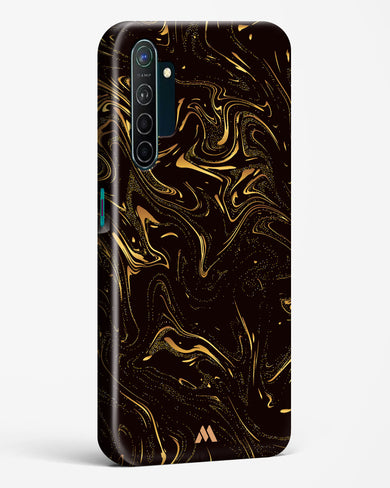 Black Gold Marble Hard Case Phone Cover-(Oppo)