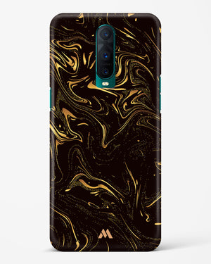 Black Gold Marble Hard Case Phone Cover-(Oppo)