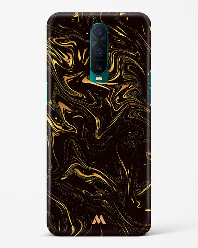 Black Gold Marble Hard Case Phone Cover-(Oppo)