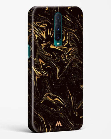 Black Gold Marble Hard Case Phone Cover-(Oppo)