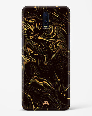 Black Gold Marble Hard Case Phone Cover-(Oppo)