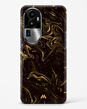 Black Gold Marble Hard Case Phone Cover (Oppo)