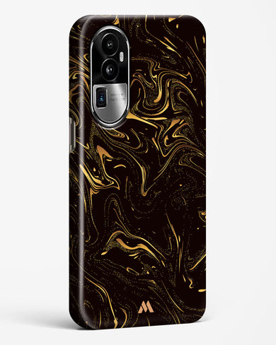 Black Gold Marble Hard Case Phone Cover (Oppo)
