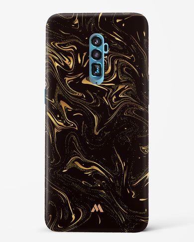 Black Gold Marble Hard Case Phone Cover-(Oppo)