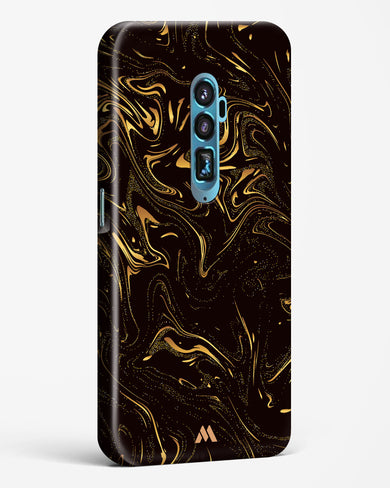 Black Gold Marble Hard Case Phone Cover-(Oppo)