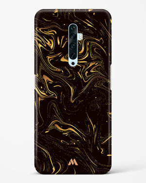 Black Gold Marble Hard Case Phone Cover-(Oppo)