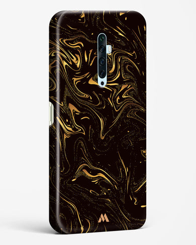 Black Gold Marble Hard Case Phone Cover-(Oppo)