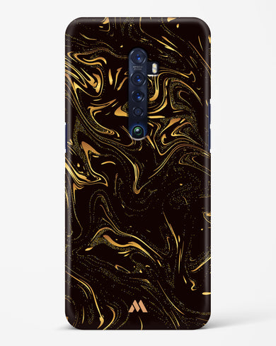 Black Gold Marble Hard Case Phone Cover-(Oppo)