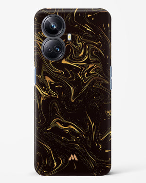 Black Gold Marble Hard Case Phone Cover (Realme)