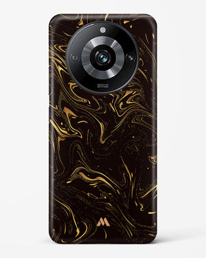 Black Gold Marble Hard Case Phone Cover (Realme)