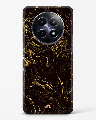 Black Gold Marble Hard Case Phone Cover (Realme)