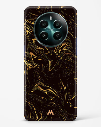 Black Gold Marble Hard Case Phone Cover (Realme)