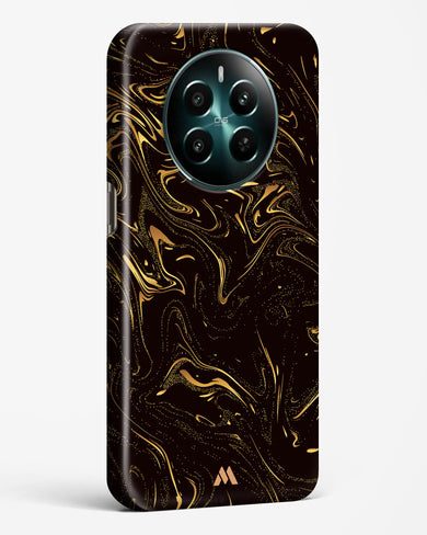 Black Gold Marble Hard Case Phone Cover (Realme)