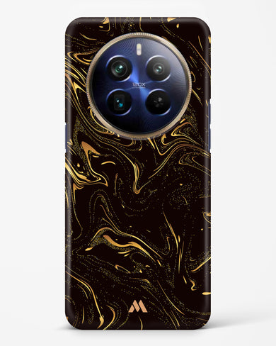 Black Gold Marble Hard Case Phone Cover (Realme)