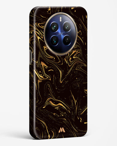 Black Gold Marble Hard Case Phone Cover (Realme)