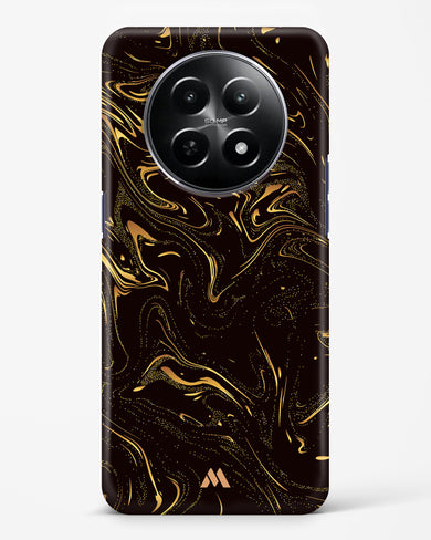 Black Gold Marble Hard Case Phone Cover (Realme)