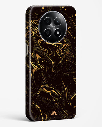 Black Gold Marble Hard Case Phone Cover (Realme)