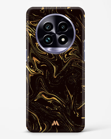 Black Gold Marble Hard Case Phone Cover (Realme)