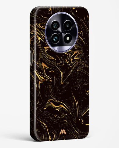 Black Gold Marble Hard Case Phone Cover (Realme)
