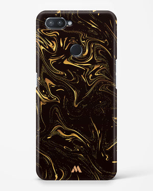 Black Gold Marble Hard Case Phone Cover-(Realme)