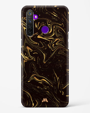Black Gold Marble Hard Case Phone Cover (Realme)