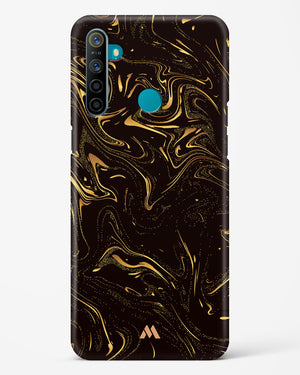 Black Gold Marble Hard Case Phone Cover-(Realme)