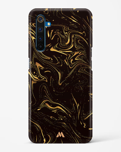 Black Gold Marble Hard Case Phone Cover (Realme)