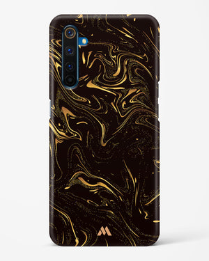 Black Gold Marble Hard Case Phone Cover-(Realme)