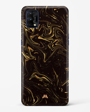 Black Gold Marble Hard Case Phone Cover (Realme)