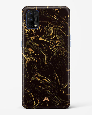 Black Gold Marble Hard Case Phone Cover (Realme)