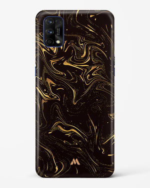 Black Gold Marble Hard Case Phone Cover-(Realme)