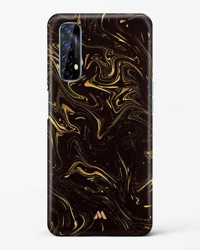 Black Gold Marble Hard Case Phone Cover (Realme)
